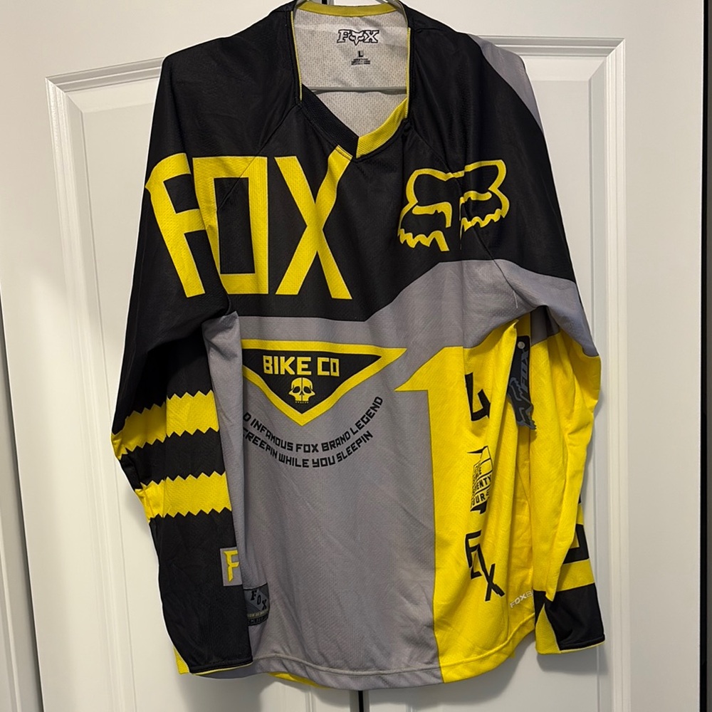 Fox Racing Black and Yellow Jersey